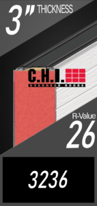 CHI sectional door Model 3236